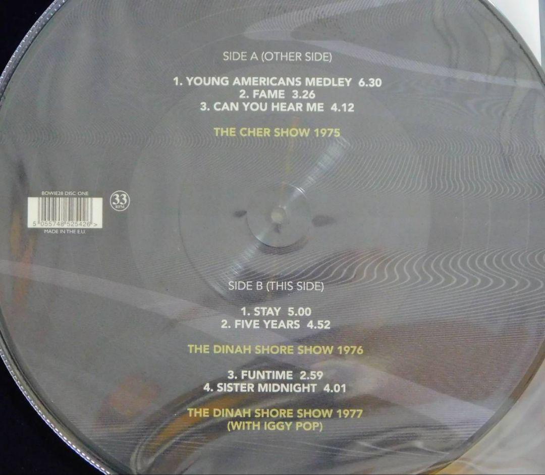 未使用品 アナログレコード2LP　DAVID BOWIE　ON MY TVC15