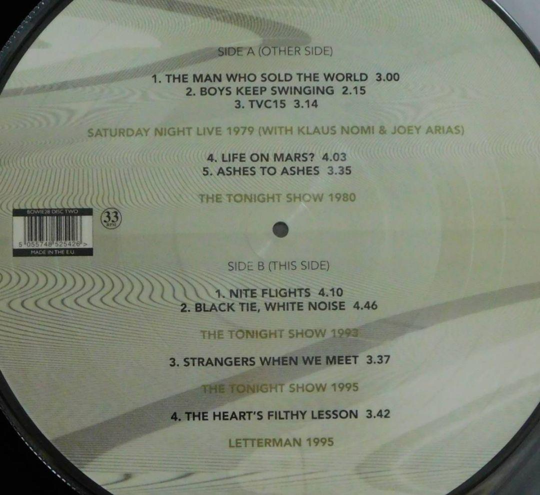 未使用品 アナログレコード2LP　DAVID BOWIE　ON MY TVC15