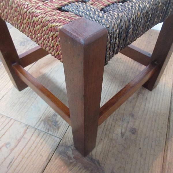 イギリス アンティーク 家具 スツール 花台 イス 格子 4606e