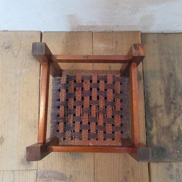 イギリス アンティーク 家具 スツール 花台 イス 格子 4606e