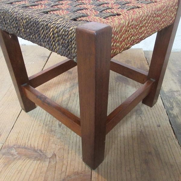 イギリス アンティーク 家具 スツール 花台 イス 格子 4606e