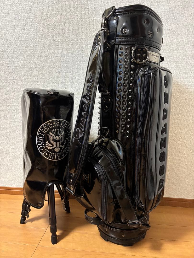 RUSSELUNO ブラック ラッセルノ スタッズ キャディバッグ 限定品6分割