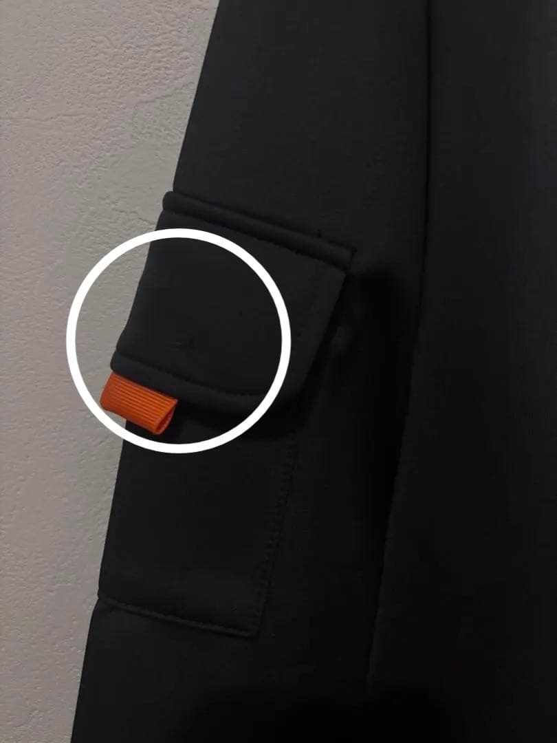 ラフロッグ　バックフレームロゴモックネックシャツ　M グレー