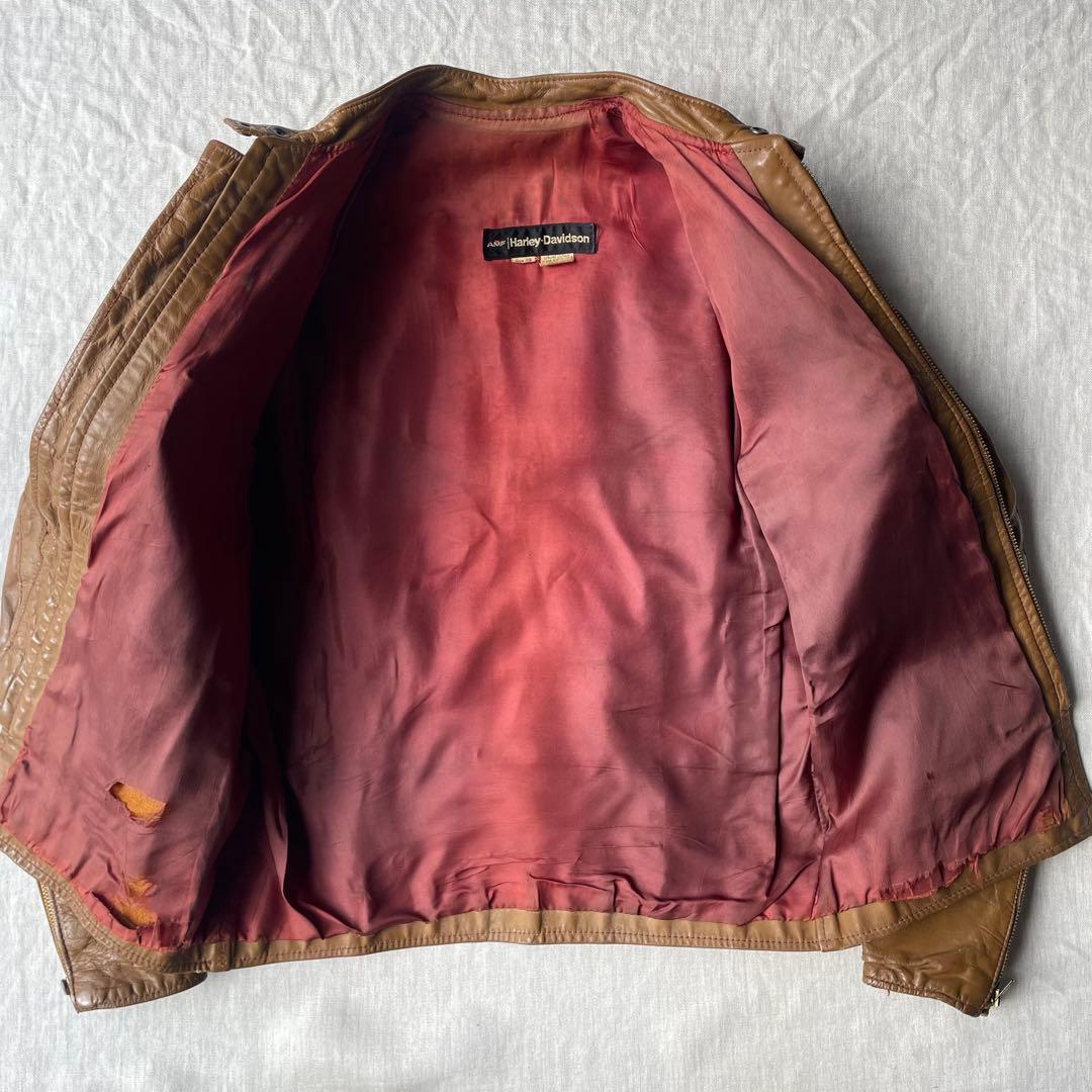 70's AMF Harley Davidson レザーライダースジャケット