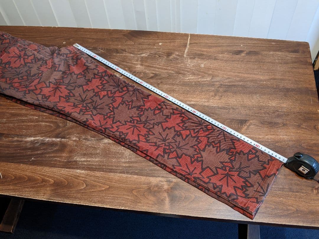 パーリーゲイツ　ジャックバニー　総柄　ロングパンツ　コットンパンツ　紅葉　ゴルフ