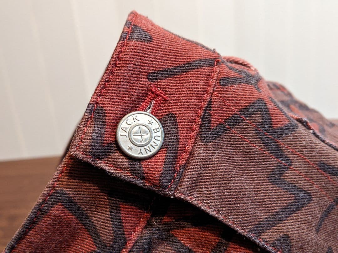 パーリーゲイツ　ジャックバニー　総柄　ロングパンツ　コットンパンツ　紅葉　ゴルフ