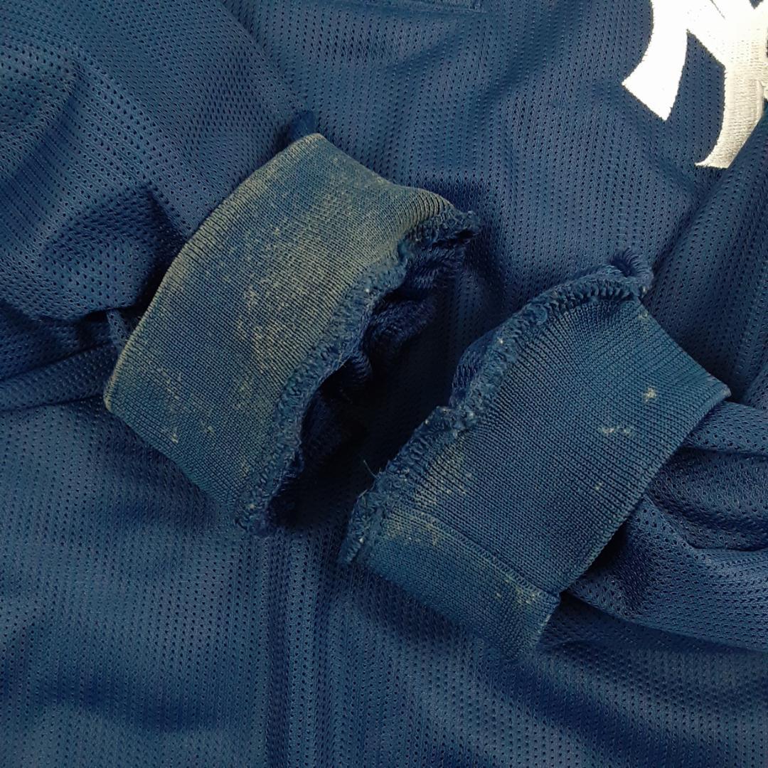 美品◎STARTER NY トレーニングウェア ハーフジップメッシュ 紺 S