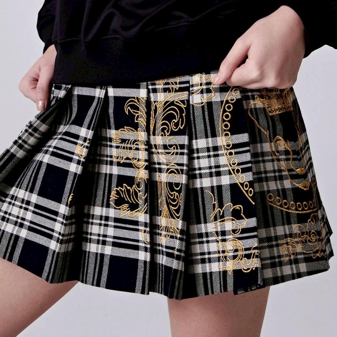 新品　UTAA　ユタ　ゴルフ　チェックスカート　Ｓ