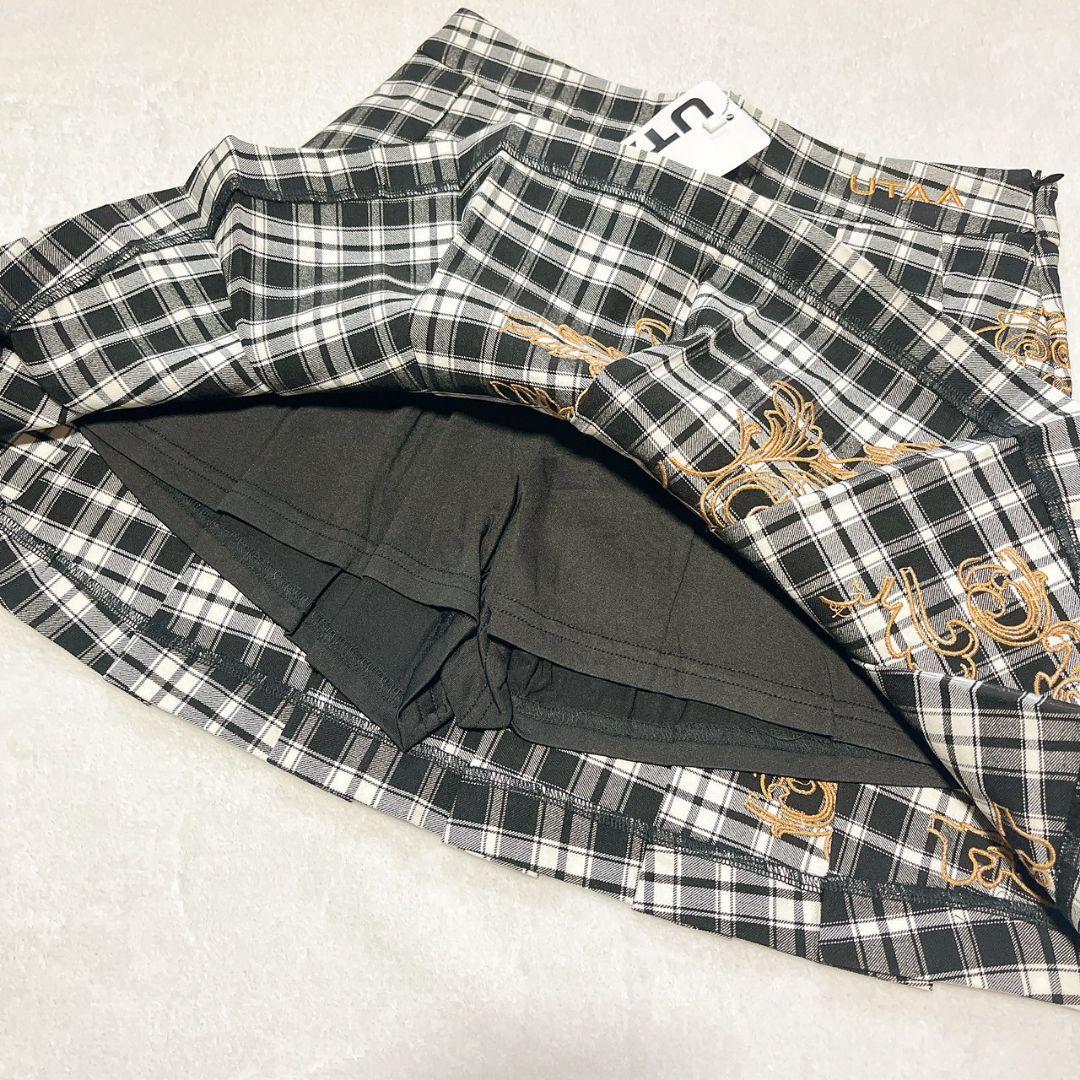 新品　UTAA　ユタ　ゴルフ　チェックスカート　Ｓ