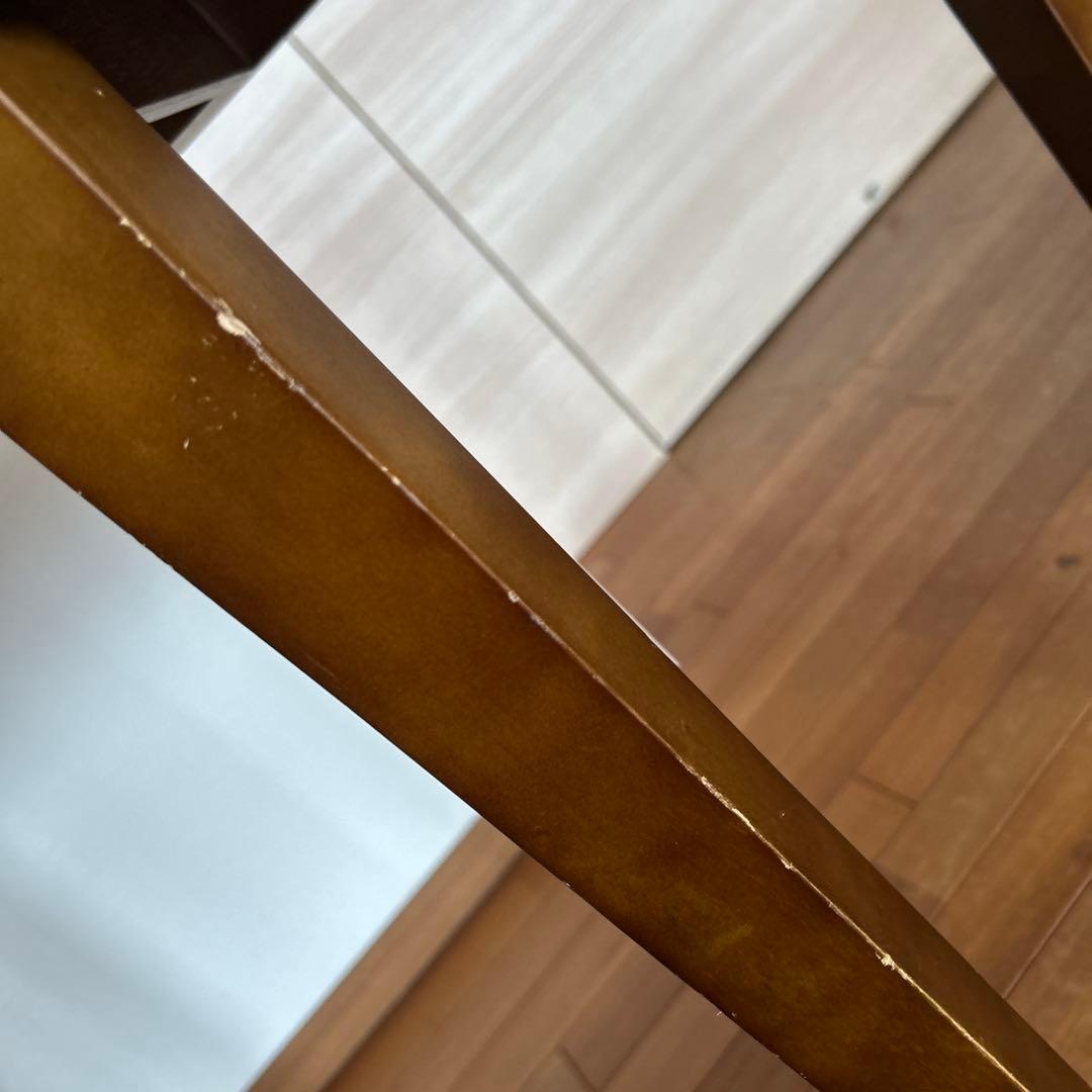 レア美品ローラアシュレイミラー仕上げのブラウン木製ドレッサーコンソールテーブル