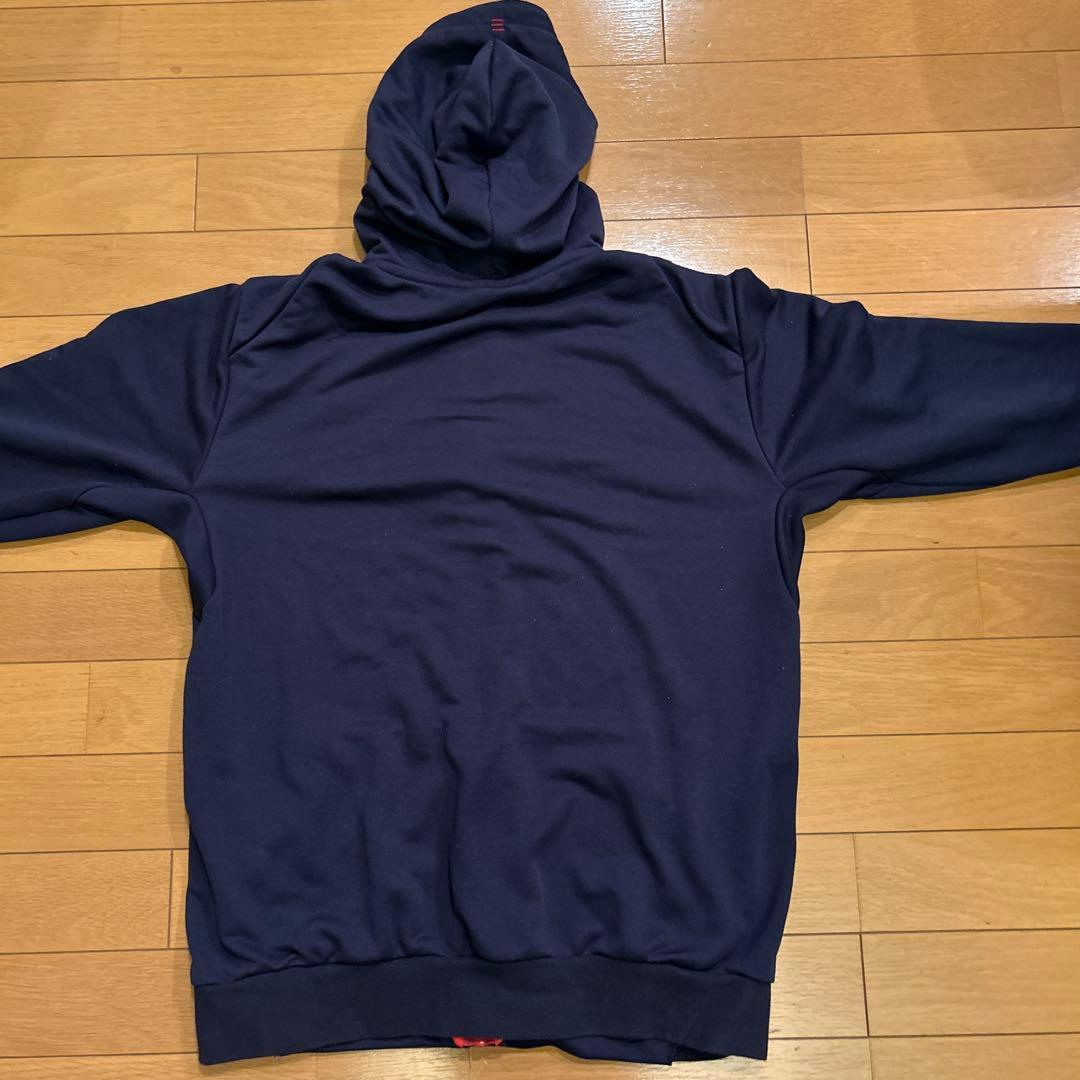 ラグビーセブンスユースジャパン2017Canterbury ネイビー フード付き