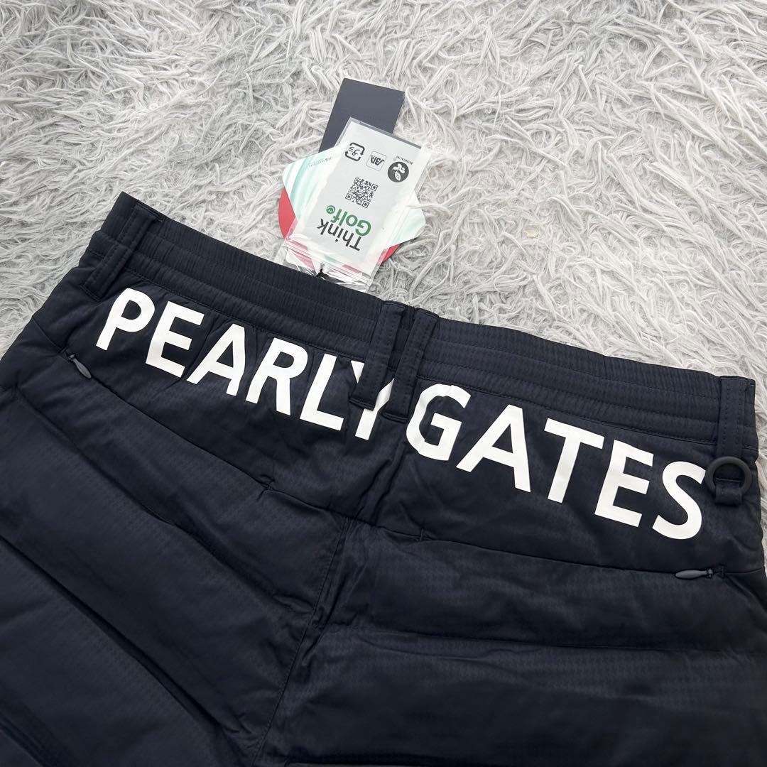 新品　パーリーゲイツ　パンツ　中綿　ストレッチ　防寒　ネイビー　サイズ4