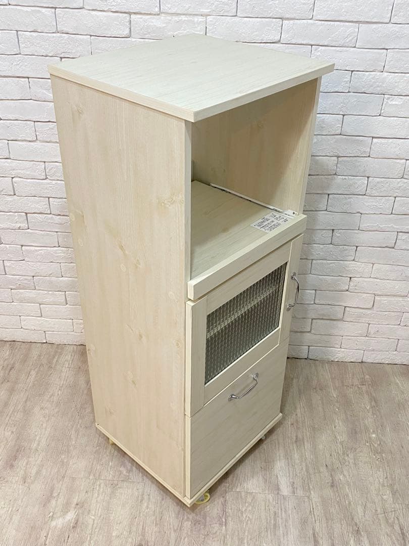 【わたあめ】定価4万円　食器棚 レンジ台 ラック キッチン 棚