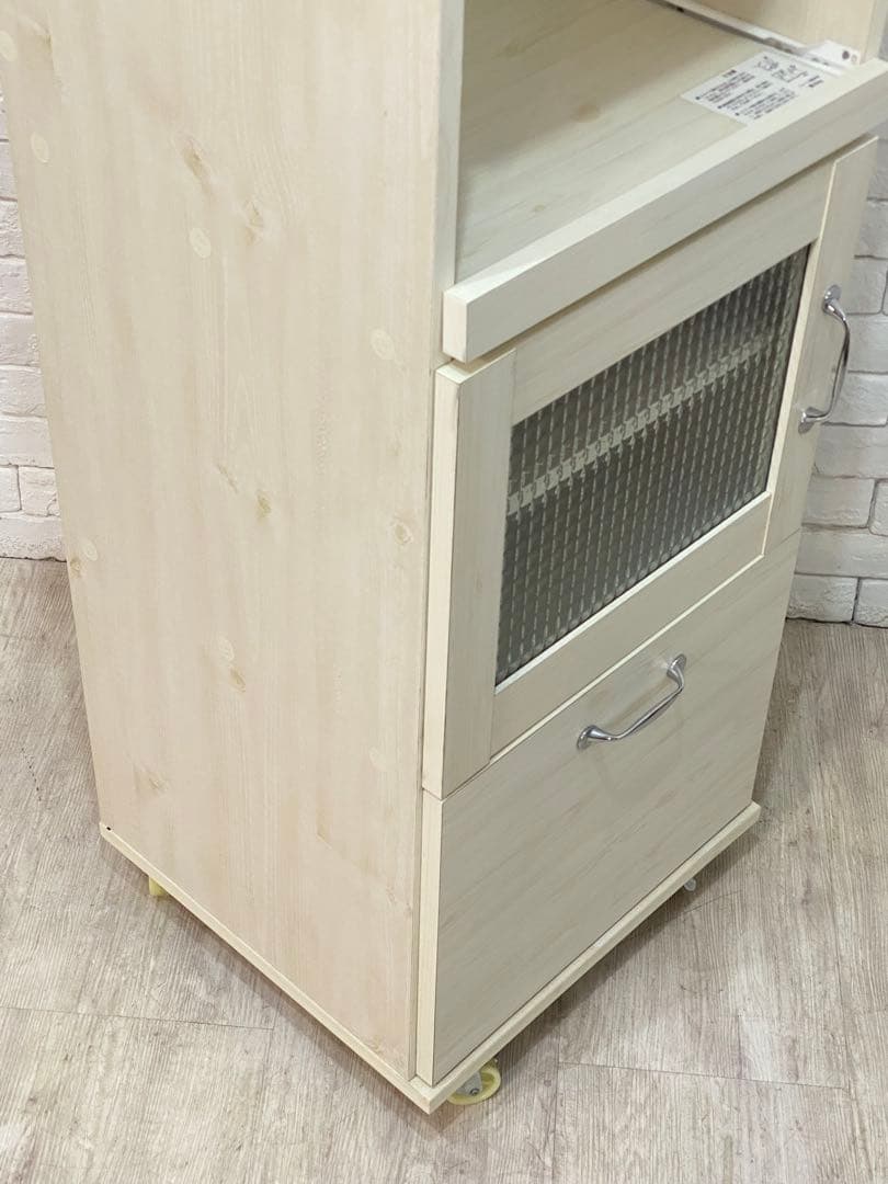 【わたあめ】定価4万円　食器棚 レンジ台 ラック キッチン 棚