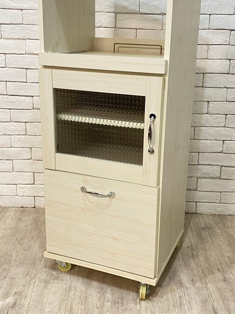 【わたあめ】定価4万円　食器棚 レンジ台 ラック キッチン 棚