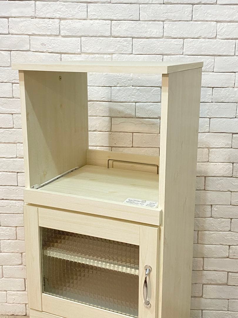 【わたあめ】定価4万円　食器棚 レンジ台 ラック キッチン 棚