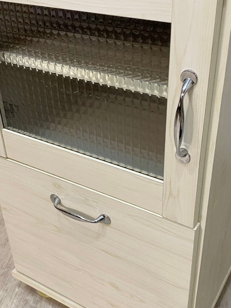 【わたあめ】定価4万円　食器棚 レンジ台 ラック キッチン 棚