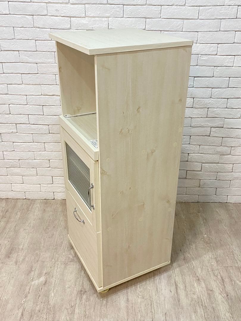 【わたあめ】定価4万円　食器棚 レンジ台 ラック キッチン 棚