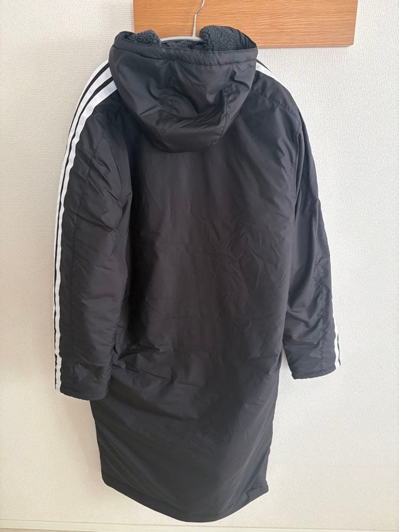 新品未使用 adidas ボア L ブラック ベンチコート