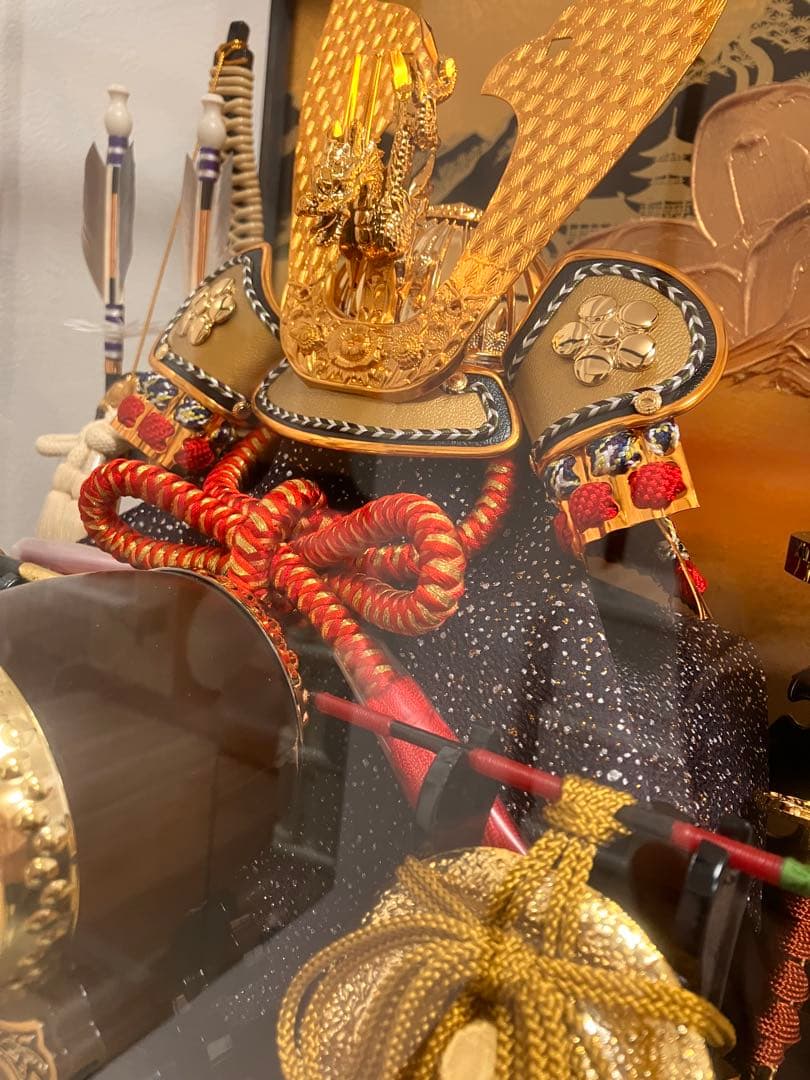 【極美品】楽天1位現行品⭐️五月人形 兜飾り 藤翁作「富岳」ケース飾り コンパクト