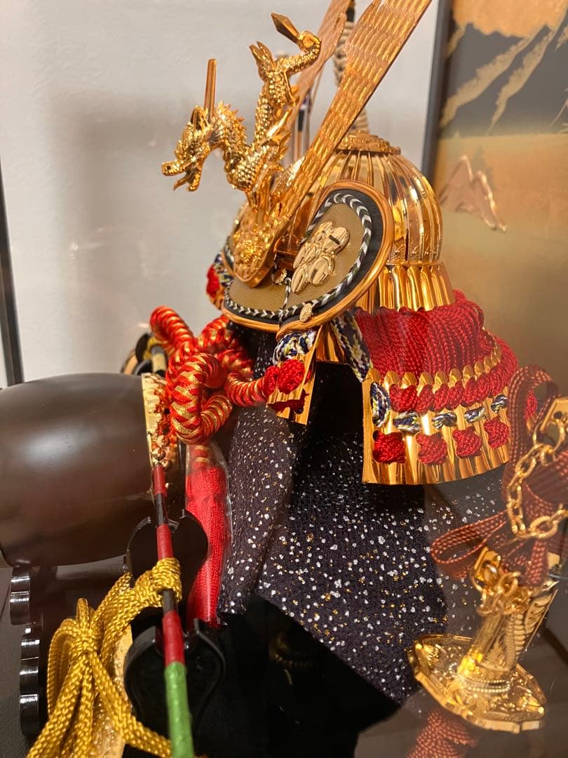 【極美品】楽天1位現行品⭐️五月人形 兜飾り 藤翁作「富岳」ケース飾り コンパクト