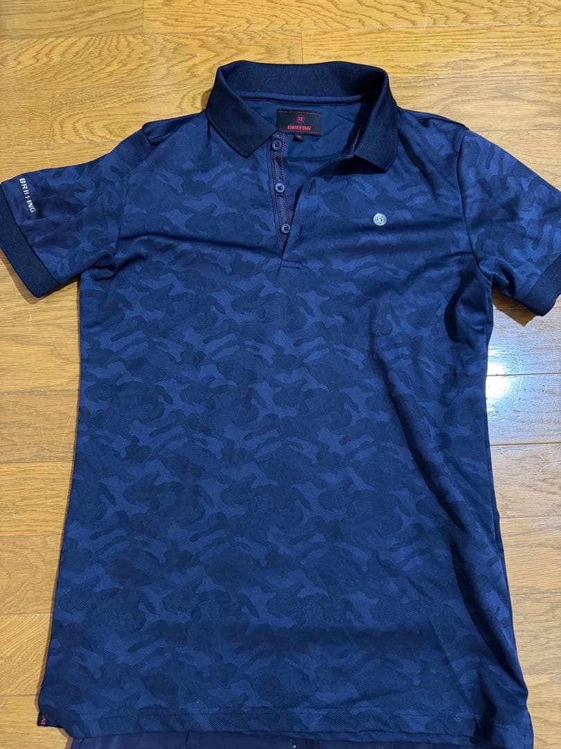 BRIEFING 迷彩柄ポロシャツ＆ショートパンツセット