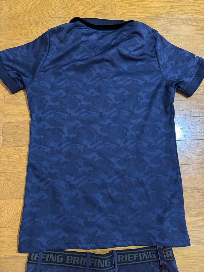 BRIEFING 迷彩柄ポロシャツ＆ショートパンツセット