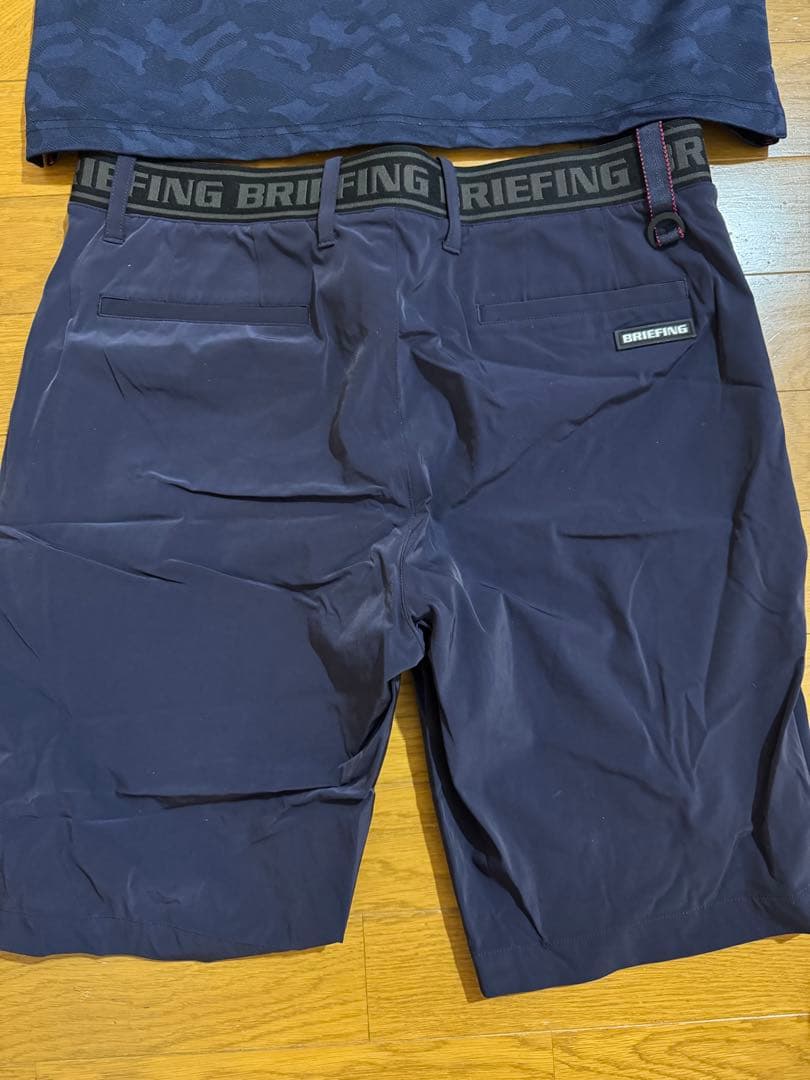 BRIEFING 迷彩柄ポロシャツ＆ショートパンツセット