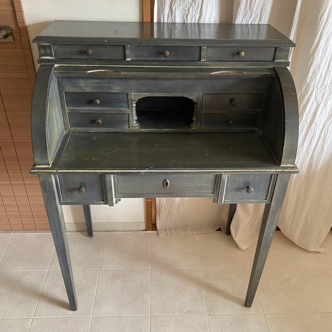 北欧　デスク　蛇腹　アンティーク　フランス　ライティングビューロー　ヴィンテージ
