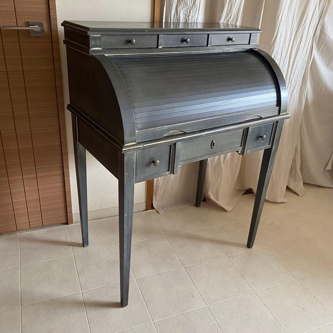 北欧　デスク　蛇腹　アンティーク　フランス　ライティングビューロー　ヴィンテージ