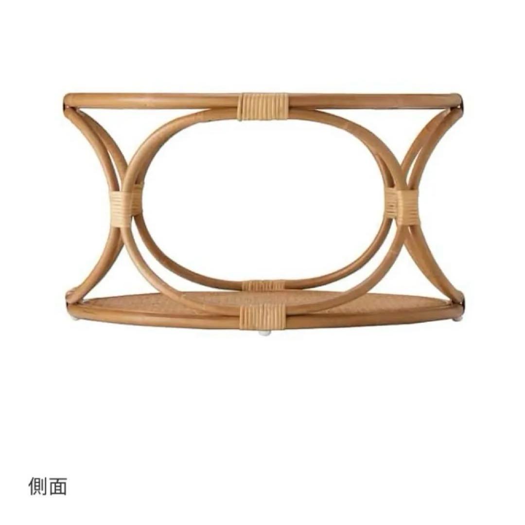 unico ウニコ　WEAVA センターテーブル ナチュラル　ラタン　ガラス