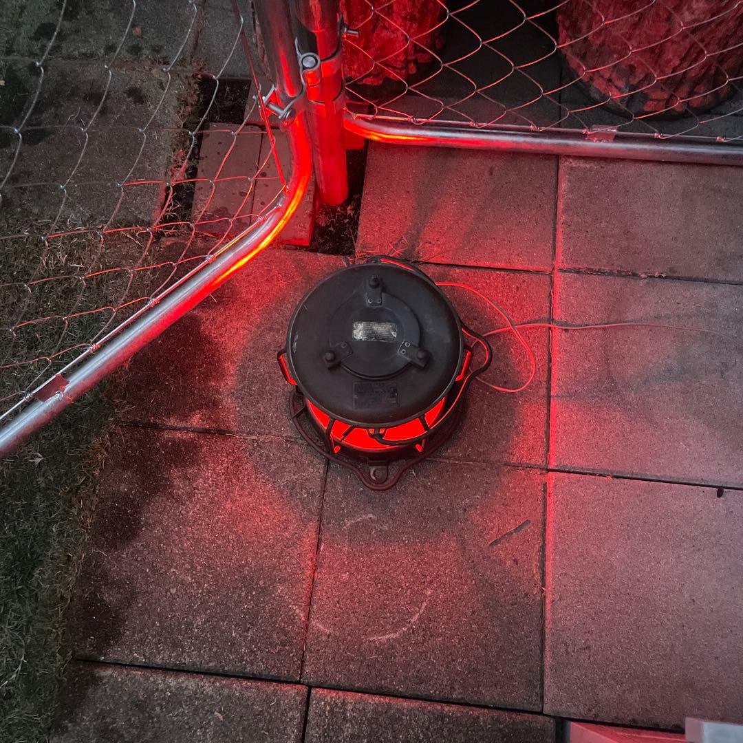 紅燈　マリンランプ　日本船燈株式会社　電気　昭和レトロ　船舶用ランタン　動作品