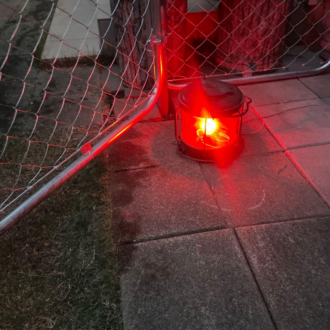 紅燈　マリンランプ　日本船燈株式会社　電気　昭和レトロ　船舶用ランタン　動作品