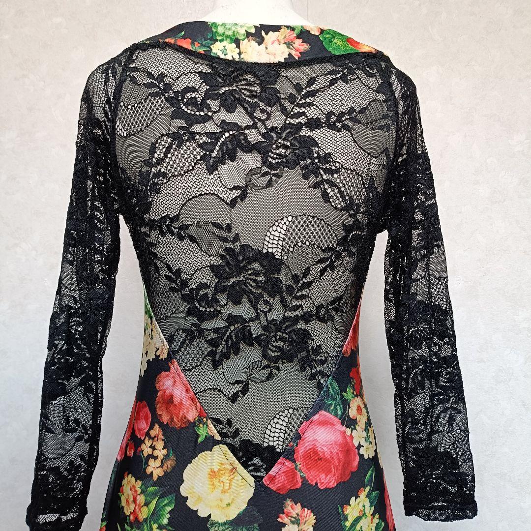 YILINFEIER 社交ダンス レースドレス 発表会 パーティ 衣装 XL