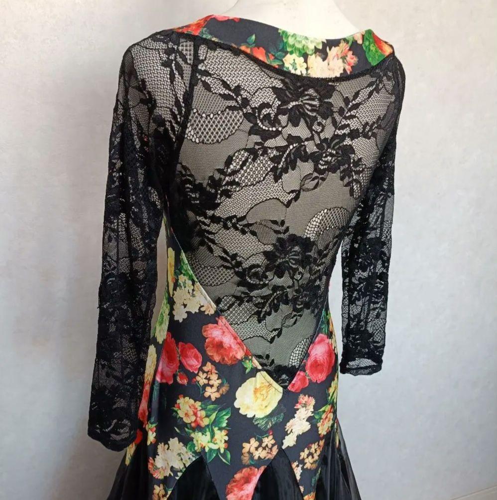 YILINFEIER 社交ダンス レースドレス 発表会 パーティ 衣装 XL