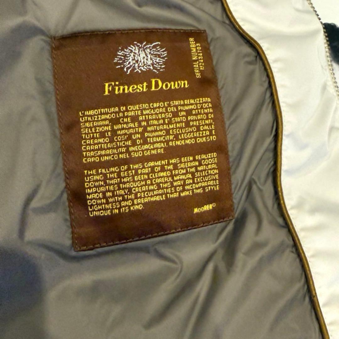 ムーレー　BR別注　ゴールドパーツ　ダウンベスト　FIRE-WKO アイボリー