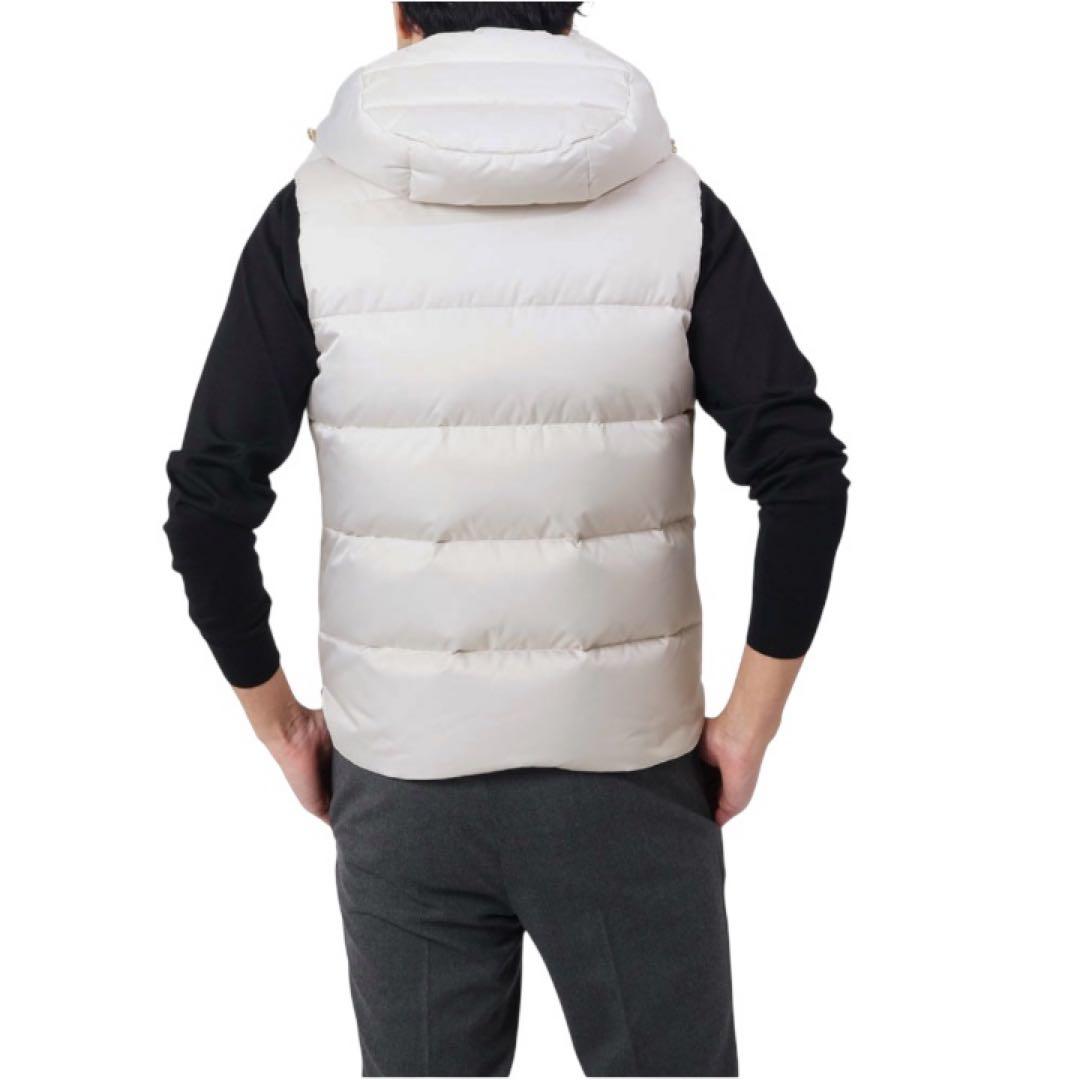 ムーレー　BR別注　ゴールドパーツ　ダウンベスト　FIRE-WKO アイボリー