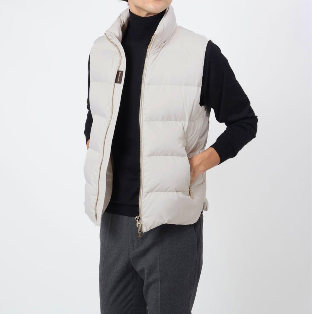 ムーレー　BR別注　ゴールドパーツ　ダウンベスト　FIRE-WKO アイボリー