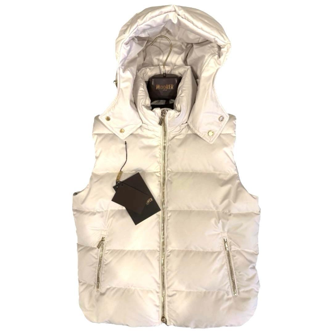 ムーレー　BR別注　ゴールドパーツ　ダウンベスト　FIRE-WKO アイボリー