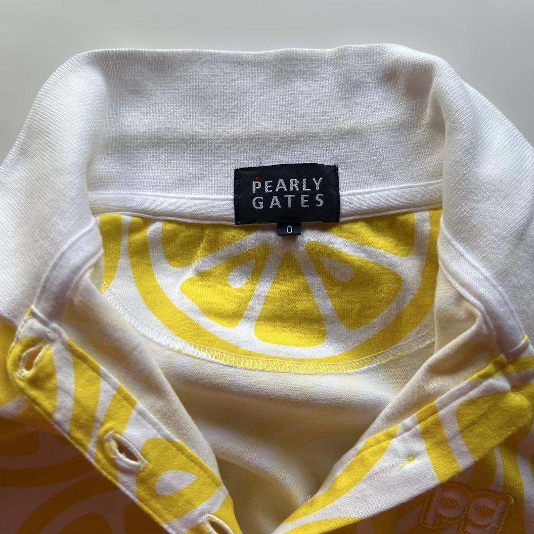 PEARLYGATESレモン柄 イエローポロシャツとレモン柄ショートパンツセット