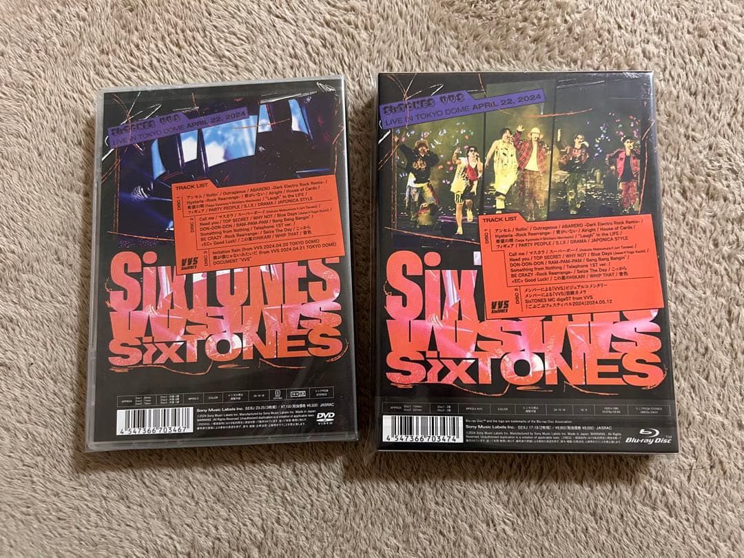 【セット販売】SixTONES LIVE 2024 VVS
