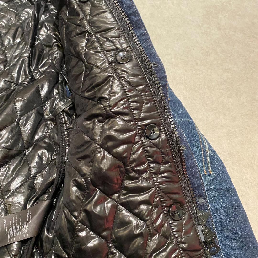 G-STAR RAW ダメージ レイヤード ダブルジップ デニムジャケット