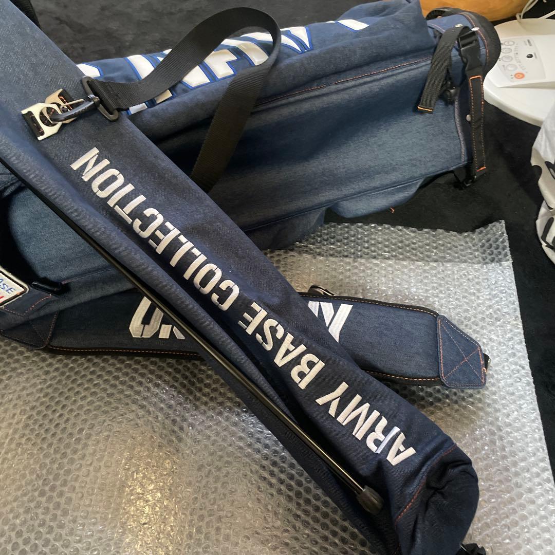 T*9様 希少 デニム生地 アーミーベースコレクション スタンドキャディバッグ