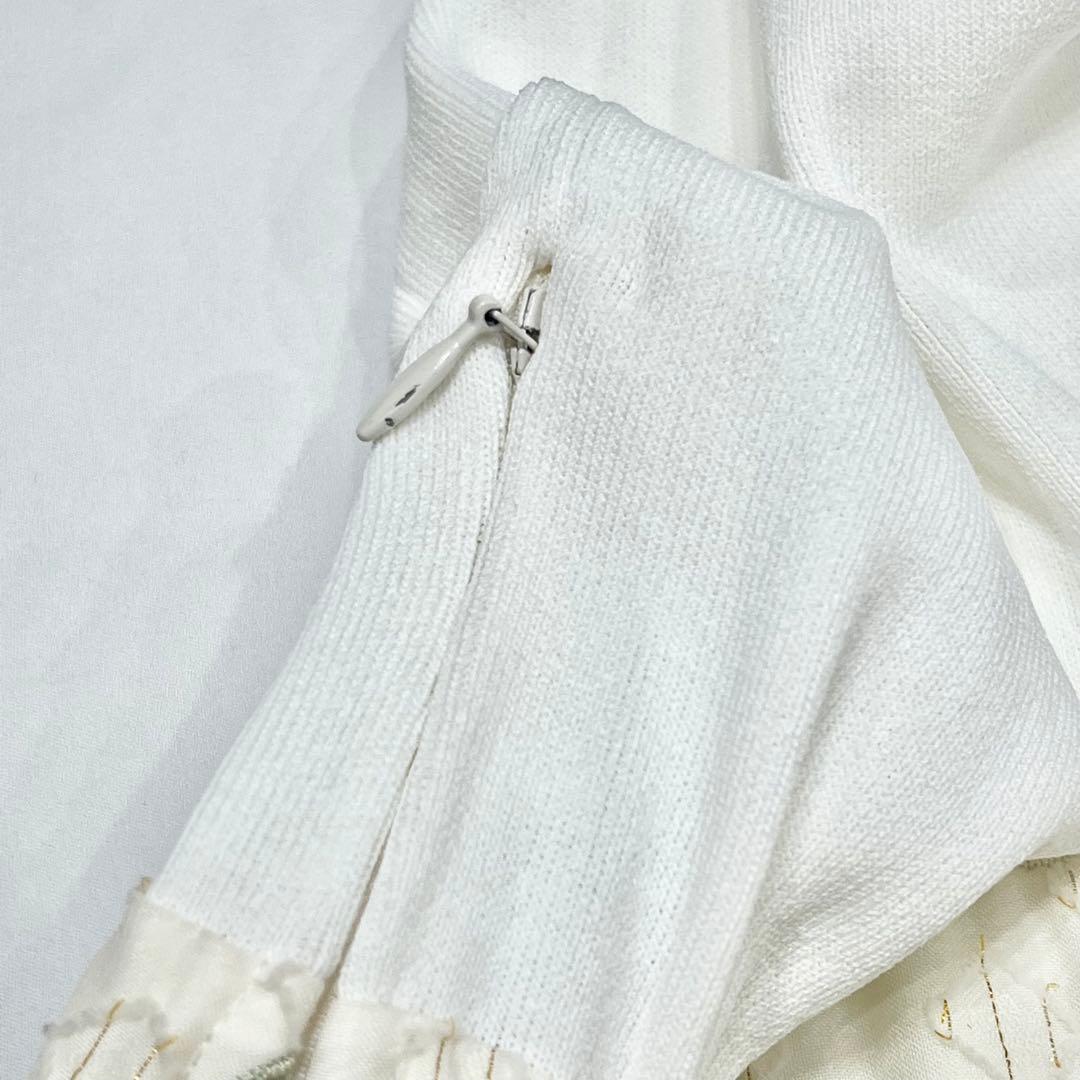 GRACE CONTINENTAL フラワー刺繍ドッキングワンピース