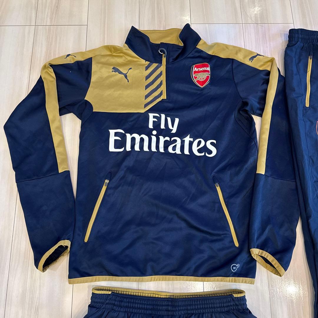 【M】Puma Arsenal ジャージセット ネイビー/ゴールド