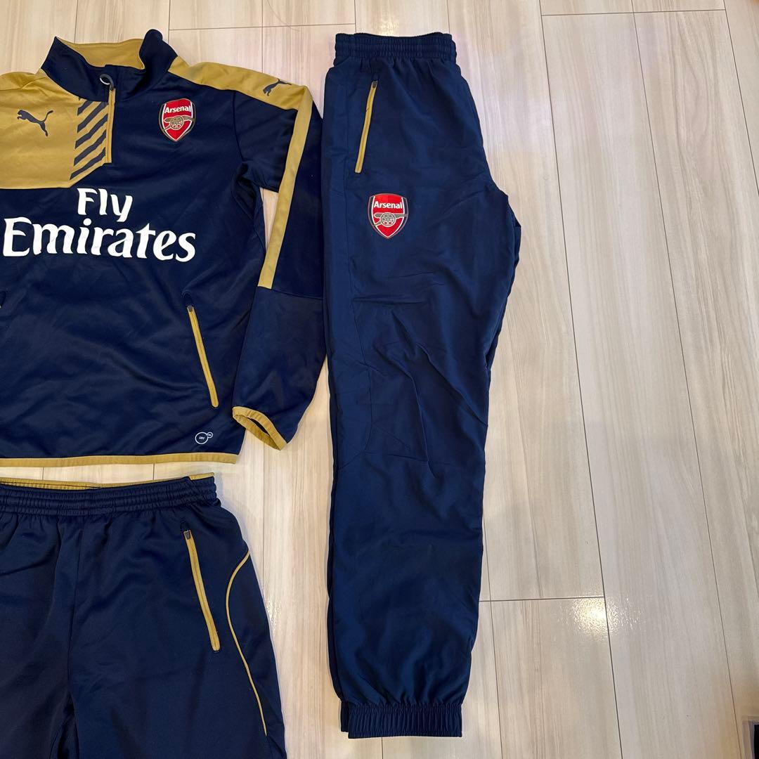 【M】Puma Arsenal ジャージセット ネイビー/ゴールド