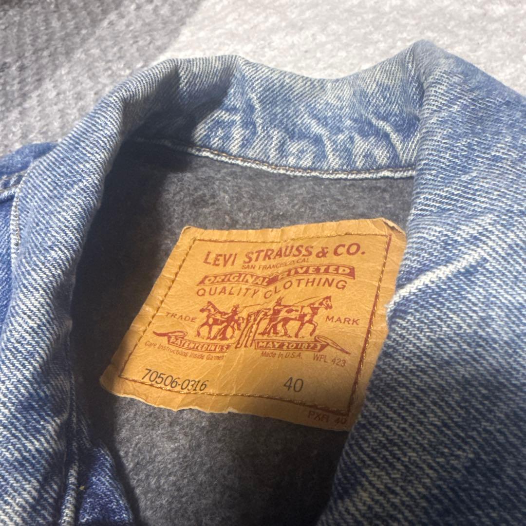 9*n様 ⭐️リーバイス　デニムジャケット 90s usa製　70506 ブラン