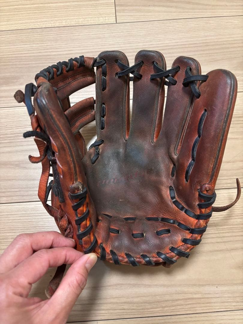 プロエッジ 硬式グローブ 茶色