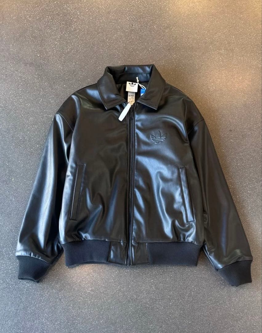 新品S Adidas Sherpa PU ジャケット　ブラック　IA7525