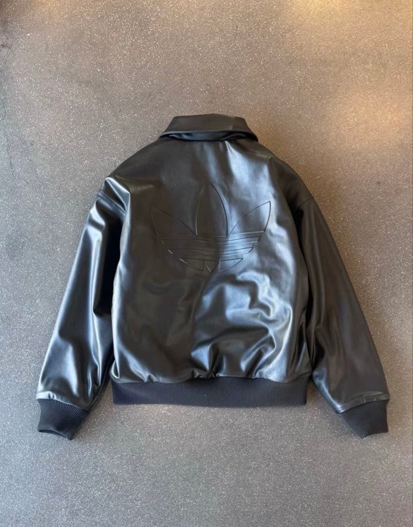 新品S Adidas Sherpa PU ジャケット　ブラック　IA7525